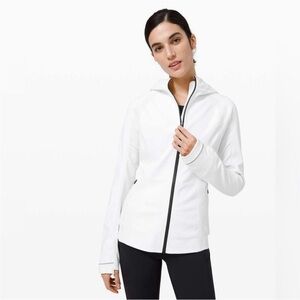 Lululemon Women's White Zip-Up Jacket Size 8